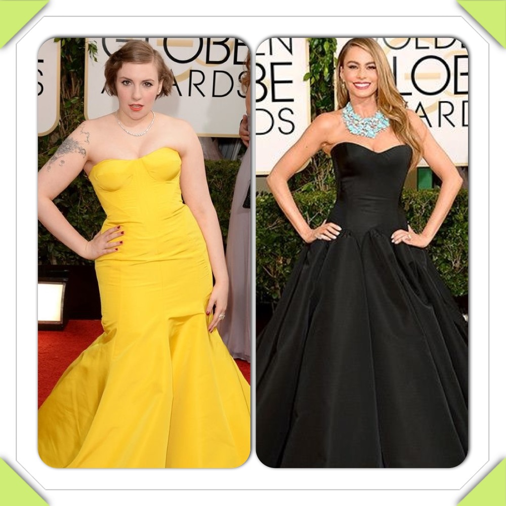 Lena Dunham and Sofia Vergara image courtesy of mtv.com usmagazine.com