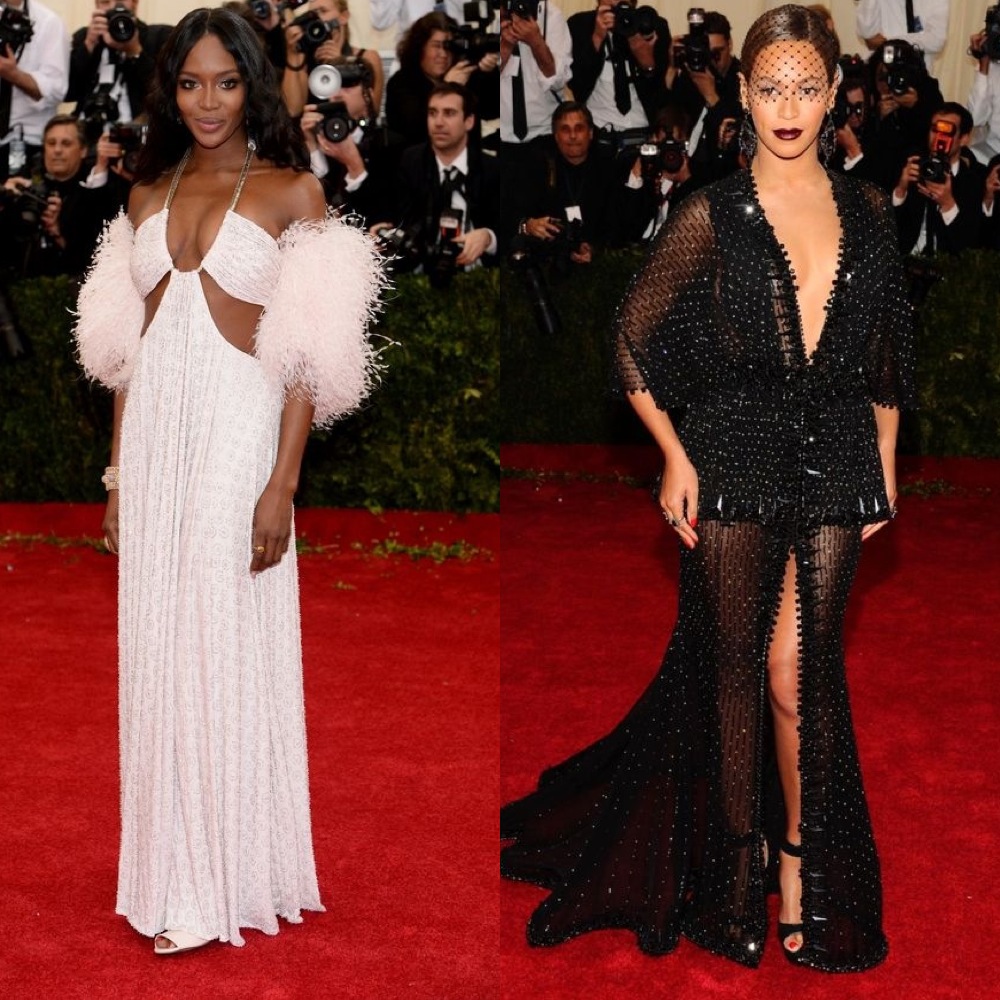 Naomi Campell and Beyonce images courtesy of harpers bazaar.com