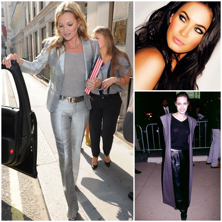 Kate Moss, Megan Fox, Angelina Jolie